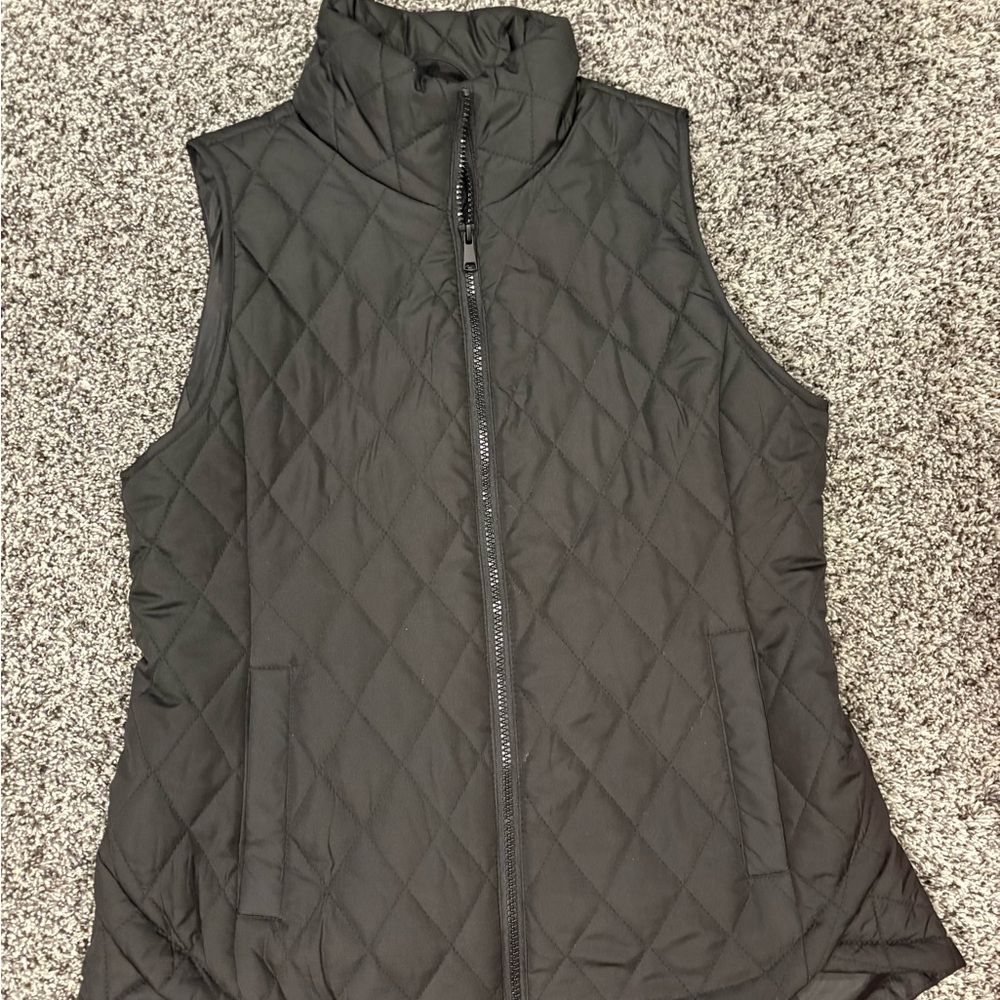 Maurices Black Quilted Outerwear